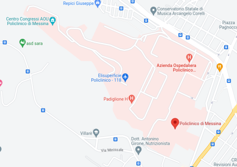 mappa del policlinico universitario di messina